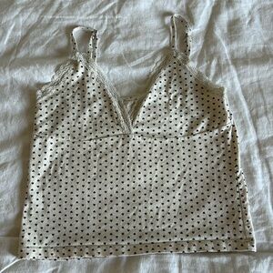 White and blue heart tank